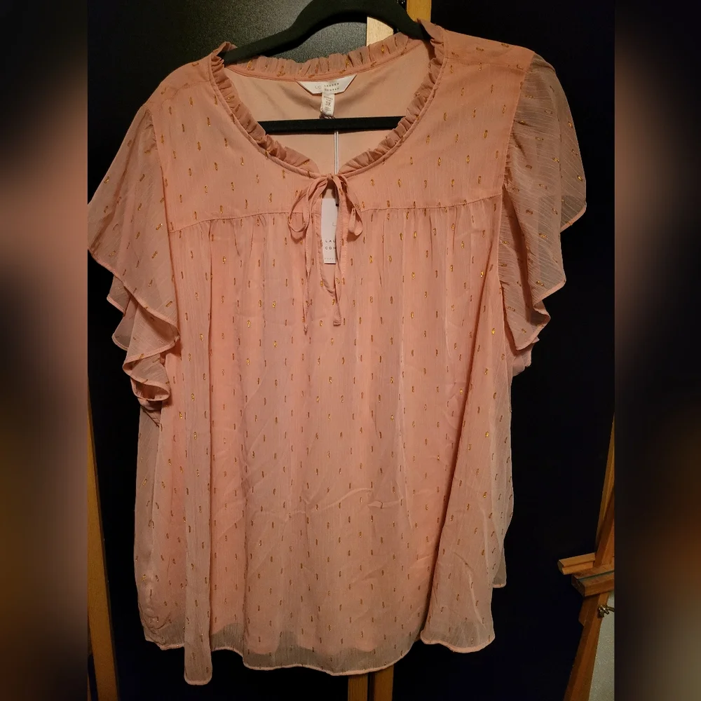 NWT Lauren Conrad Short Sleeve Shirt - Picture 1 of 4